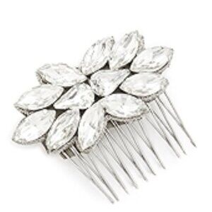 Deepa Gurnani Crystal Flower Comb